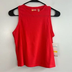 NWT Zella Girl Red Mesh /Fishnet Tank Top Size XL 14/16 - Picture 1 of 6