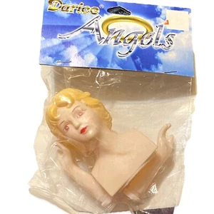 Darice Angels Muñeca Ángel Plástico Cabeza Brazos Manos De Colección 2.5” Rubia Navidad - Imagen 1 de 5