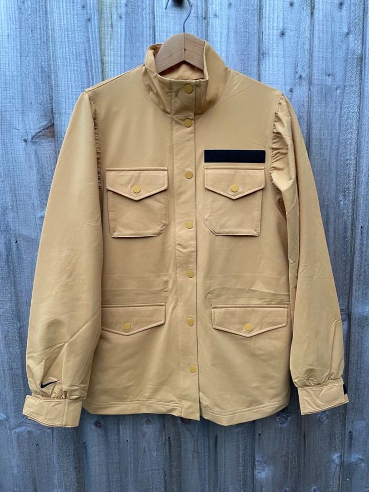 Nike Sportswear Tech Pack 4 Pocket M65 Jacket Coat Tan BNWT Womens Swoosh Logo - Image 1 of 4