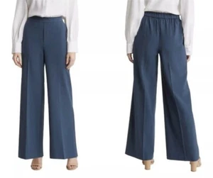 Nordstrom Pants Women's 4 Wide Leg Navy Midnight High Waist NWT - Picture 1 of 9