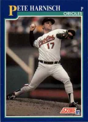 1991 Score MLB Pete Harnisch #492 - Image 1 of 2