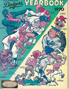 1970 Los Angeles Dodgers yearbook magazine Don Sutton Walt Alston VG sticker - Picture 1 of 1