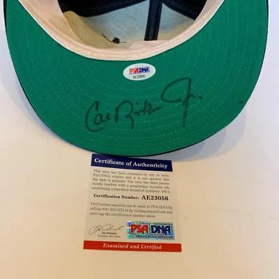 1980's Cal Ripken Jr Signed Authentic Baltimore Orioles Game Model Hat PSA DNA - Image 1 of 4