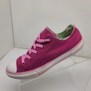 Converse Chuck Taylor All Star Pink Canvas Shoes Sneakers Youth Size US 4 - Picture 1 of 11