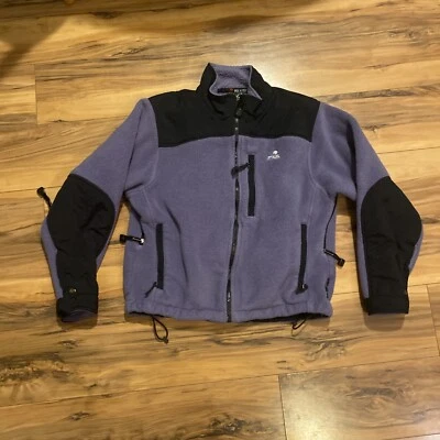 VTG EMS Polartec Jacket Women M Purple/Black Fleece Full Zip Vented 90s Outdoor - Image 1 of 4