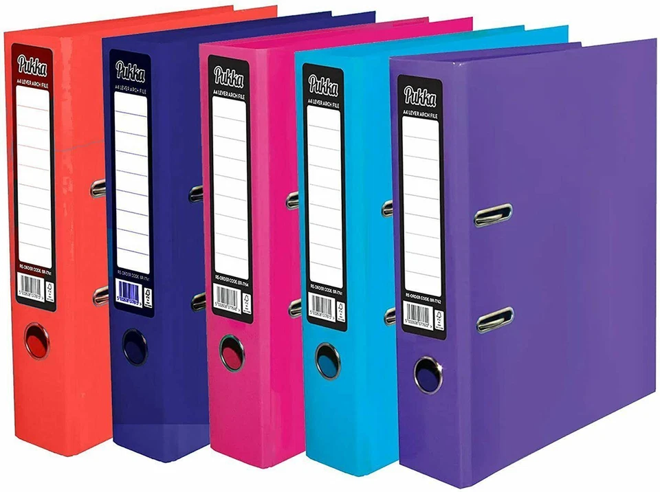 Pukka A4 Lever Arch Files 75mm Spine Binder Folders With Metal Ring and Clip - Image 1 of 1