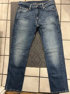 Jeans Levi's 511 uomo 33x30 slim gamba dritta med stone wash blu denim elasticizzato - Foto 1 di 3