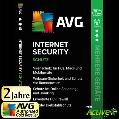 AVG Internet Security 2026 - 10 GERÄTE 2 Jahre |PC, Mac, Android, iOS| UE DE - Bild 1 von 3