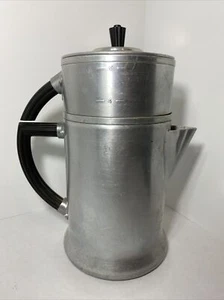Vintage Wear-Ever No. 956 Art Deco Kaffeekanne mit Bakelitgriff Drip-O-Lator Aluminium - Bild 1 von 9