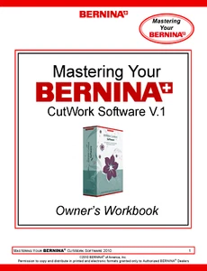 Bernina Mastery Workbook CutWork Software V.1 - 89 páginas - Imagen 1 de 2