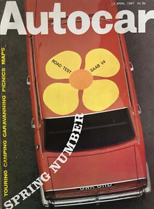 AUTOCAR 13-4-1967 SAAB 96 V4 LAND ROVER 6 CYLINDER RILEY ONE-POINT-FIVE BMW - Picture 1 of 2