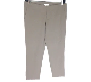 Helmut Lang Women's 2 Pants Trousers Low Rise Relaxed Slim Ankle Crop Y2K Beige - Picture 1 of 3