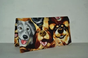 Scheckbuchhülle Halter mit Schutz Durchschreibeplatte/Gutscheinhalter SÜSSE HUNDE! - Bild 1 von 4