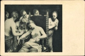 c.1910s DEATH of CLEOPATRA, Nude Women, Snake (Asp) Cleopatra killed herself PC - Picture 1 of 2