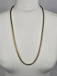 Kette Halskette Fuchsschwanzkette Modekette cm 75 L Modeschmuck Goldfarbe - Bild 1 von 4