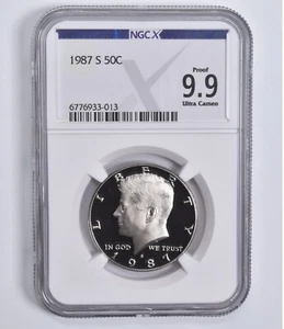 Proof 9.9 UCam 1987-S Kennedy Half Dollar NGC X NGCX - Picture 1 of 5