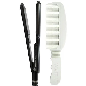 BaByliss Pro Porcelain Ceramic 1½" Straightening Iron BP9559UC and Flat Top Comb - Picture 1 of 9