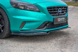CUP Spoilerlippe SCHWARZ für Volvo V40 R Design Frontspoiler Spoilerschwert - Bild 1 von 9