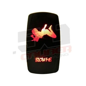 Interruptor basculante de encendido/apagado "Blow Me" 20a 12V o 24V impermeable diseño sexy-rojo - Imagen 1 de 9