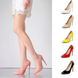 Zapatos de salón básicos de tacón alto liso LGBTQ para hombre y mujer 35-47 - Imagen 1 de 62