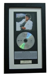 MICHAEL JACKSON Thriller CLASSIC CD Album TOP QUALITY FRAMED+EXPRESS GLOBAL SHIP - Imagen 1 de 8