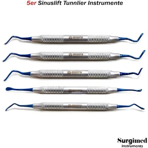 5er Sinus Lift Implantat Heber Kürette Tunnlier Instrumente Raspatorien Dental - Bild 1 von 6