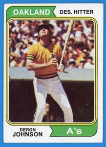 1974 Topps Baseball #312 Deron Johnson quasi nuovo - Foto 1 di 2