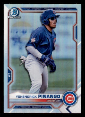 2021 Bowman Chrome Draft Refractors #BDC25 Yohendrick Pinango - Image 1 of 2