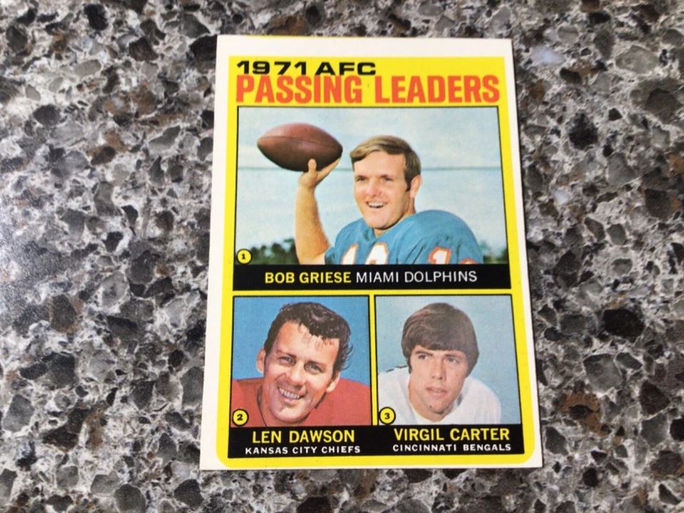 U-Pick 1972 Topps football common/stars #1-263 SINGLES  - YOU PICK ANY CARD(S) - Image 1 of 1