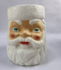 Vintage Blow Mold Christmas Santa Cookie Jar General Foam Plastics Norfolk VA