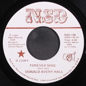 DONALD AVERY HALL: forever mine NSD 7" Single 45 RPM - Picture 1 of 2