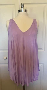 Meadow Rue Lavendel Plissee Swing V-Ausschnitt Tunika Tank XS Anthropologie Neu mit Etikett - Bild 1 von 10