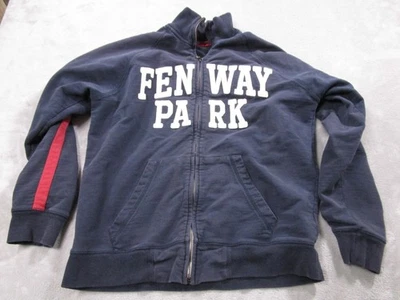 Jaqueta moletom Boston Red Sox masculina azul marinho MLB beisebol Fenway Park 100 zíper - Imagem 1 de 4