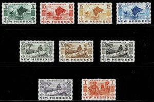 NEUE HEBRIDEN (Französisch) - 1953 BILDER 5c-1fr- Sc#152-160 - MUH - BE 131 - Bild 1 von 1