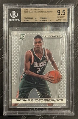 2013 Panini Prizm Giannis Antetokounmpo RC #290 BGS 9.5 Gem Mint Rookie Card - Image 1 of 2