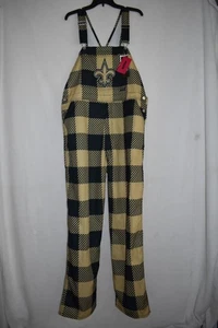 Mono con tirantes a cuadros FOCO New Orleans Saints para hombre nuevo con etiquetas - Imagen 1 de 6