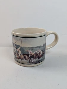 Taza de café vintage años 80 POLO por Ralph Lauren caballo escena ecuestre Japón - Imagen 1 de 10