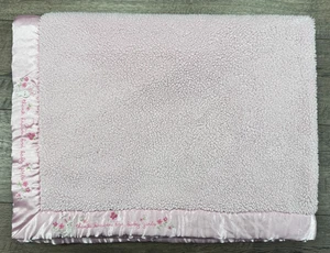 Child Mine Carter's Baby Thank Heaven Girls Pink Bunny Butterfly Sherpa Blanket - Picture 1 of 5