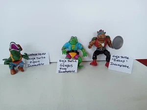 3 NINJA TURTLES LEATHERHEAD DSCHINGIS FROG BEBOP FIGUREN UNVOLLSTÄNDIG TMNT ORIGINAL - Bild 1 von 9