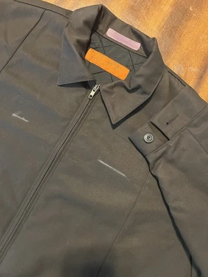 Men 2XL RED KAP Brown Quilt Lined Full Zip Mechanic Bomber work Twill Jacket - Image 1 of 4