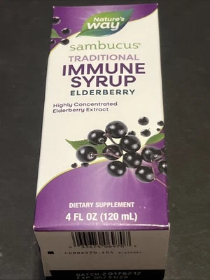 JARABE INMUNE NATURE'S WAY SAMBUCUS CADUCIDAD: 5/26 4 FL OZ Natures Way Foto 1 de 4