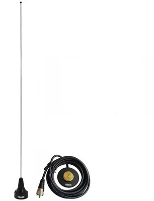 Wideband Black Mobile Radio Antenna NMO VHF Tunable UHF Flexible Whip 1113B HAM - Image 1 of 4