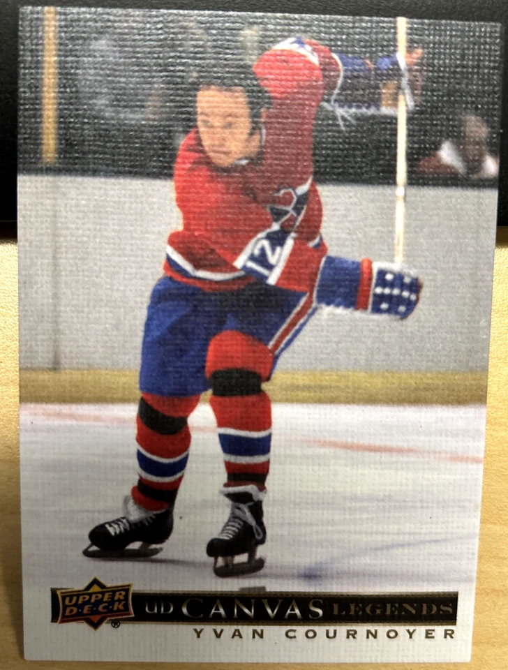 2020-21 20/21 SP Signature Edition Legends UD Canvas C-21 Yvan Cournoyer - Image 1 of 2