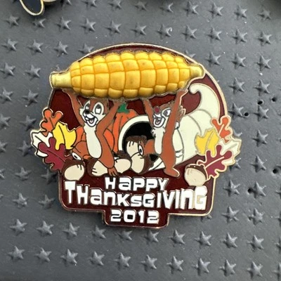 Disney Happy Thanksgiving 2012 Chip & Dale Limited Edition Pin  - Image 1 of 4