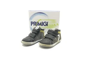 Primigi Kinder Stiefel Stiefeletten Leder Freizeit Comfort Grau Gelb Gr 23 - Bild 1 von 4