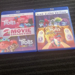 Trolls + Trolls World Tour + Trolls Band Together (Bluray Trilogy) - Picture 1 of 4