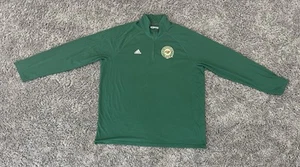 Minnesota Wild Adidas Men's 2XL Green Climalite Pullover Quarter Zip Long Sleeve - Picture 1 of 6