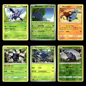 6x Heracross Lot 8 Black White Boundaries Crossed Pokemon Cards Collection Set - Picture 1 of 2