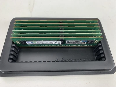 Lot of 6 Samsung 8B 1Rx4 PC3L & PC3-12800R DDR3 DIMM RAM Server Memory - Image 1 of 3