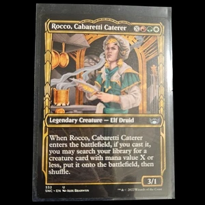 Rocco Cabaretti Caterer FOIL MTG SNC Legendary Elf Druid Pack Fresh - Picture 1 of 2